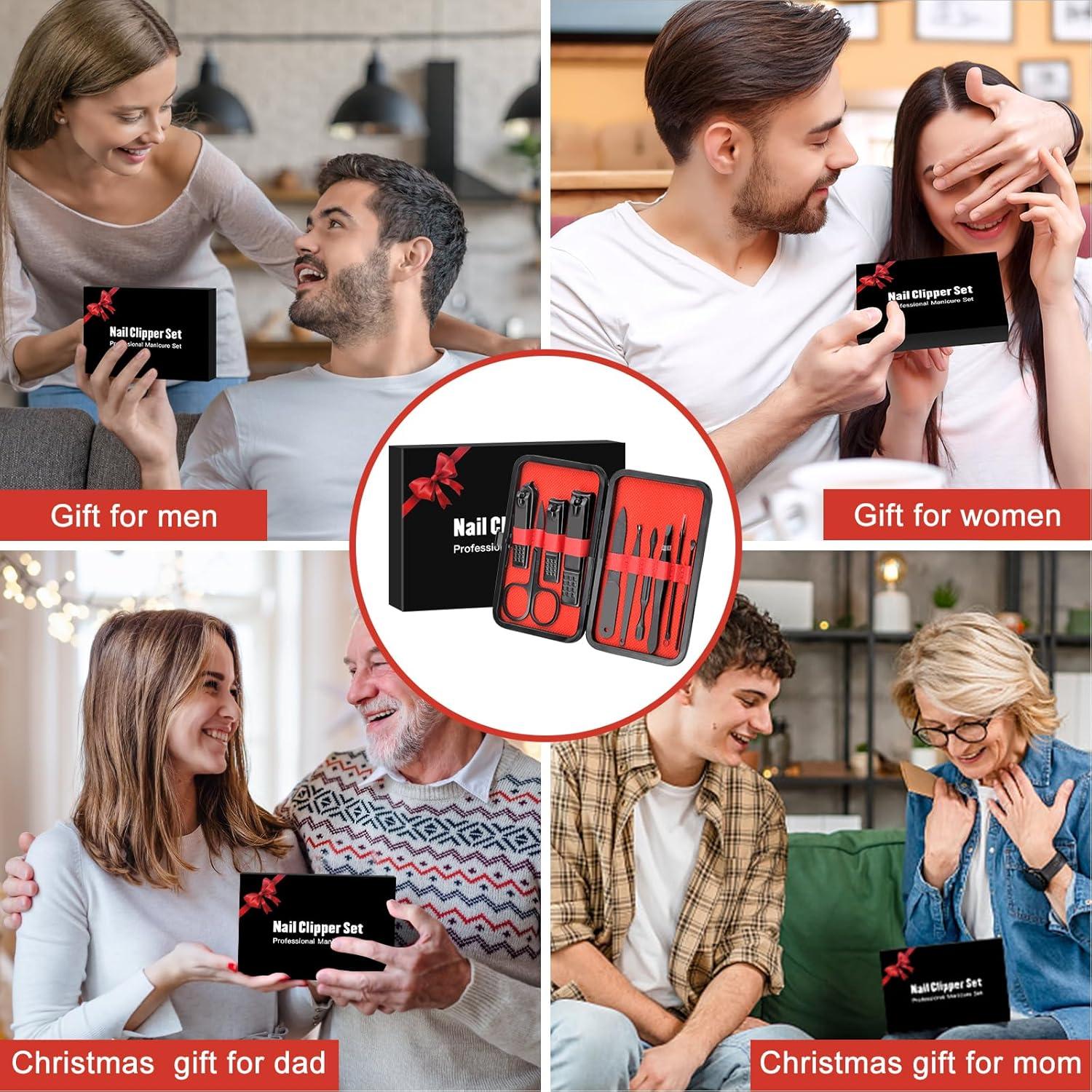 Set de Manicura Profesional Pangjiu 10 Herramientas Acero Inoxidable