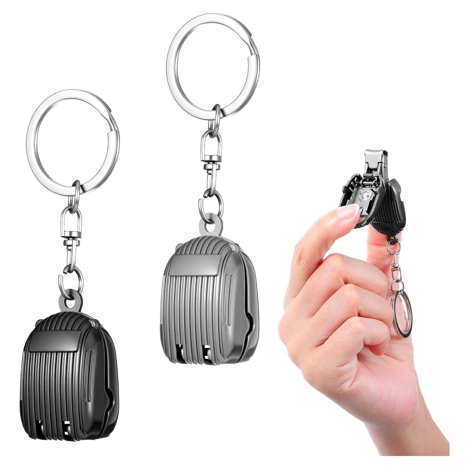 Cortauñas Mini Plegables MBAIYO 2 Pcs Acero Inoxidable