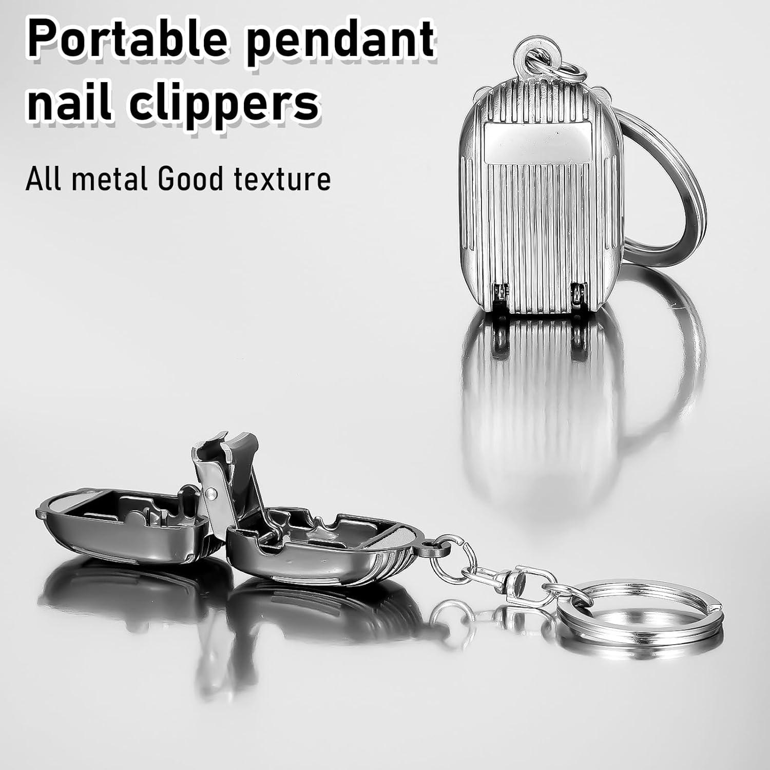 Cortauñas Mini Plegables MBAIYO 2 Pcs Acero Inoxidable