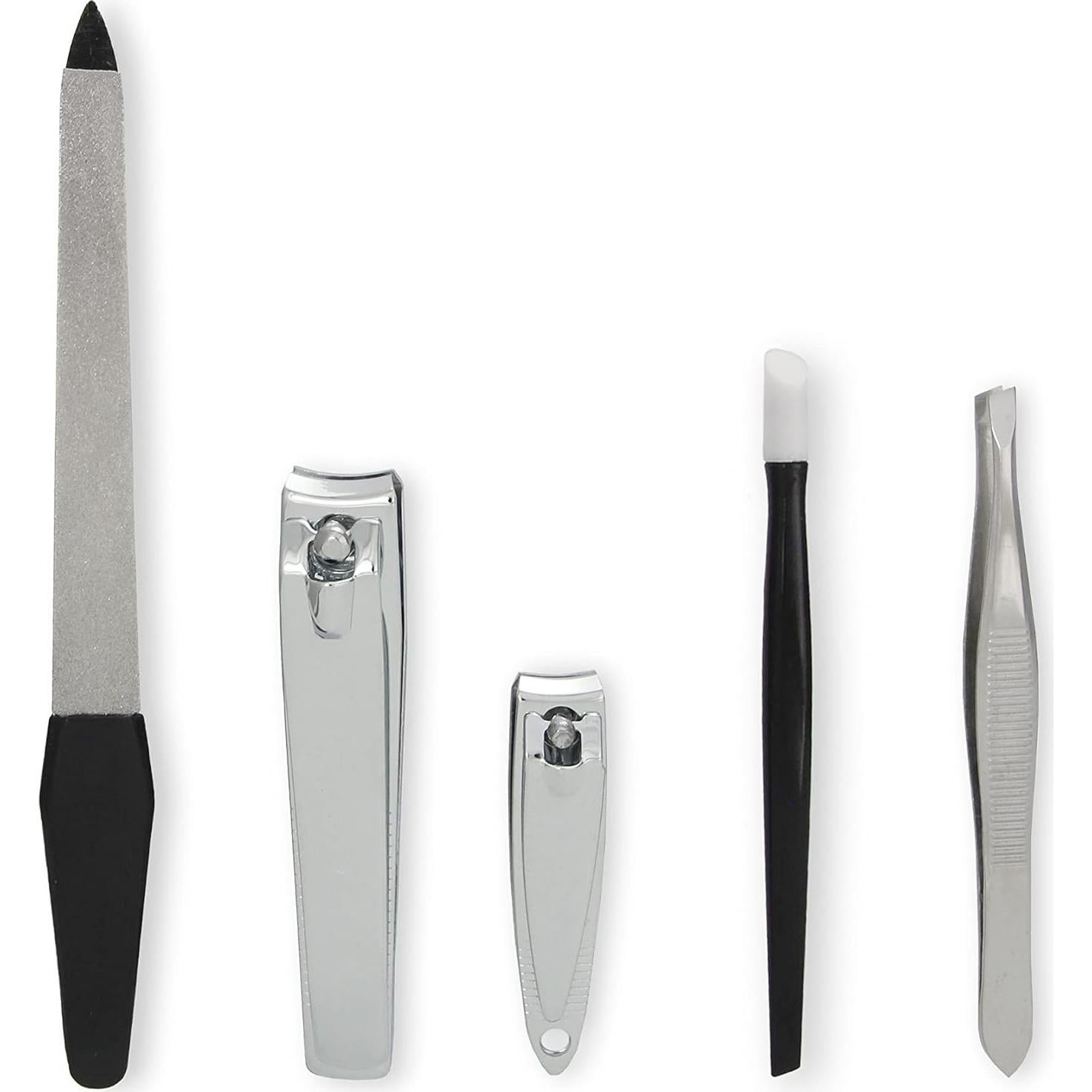 Kit de Aseo Básico 5 Piezas Amazon Basics - Cortauñas, Lima