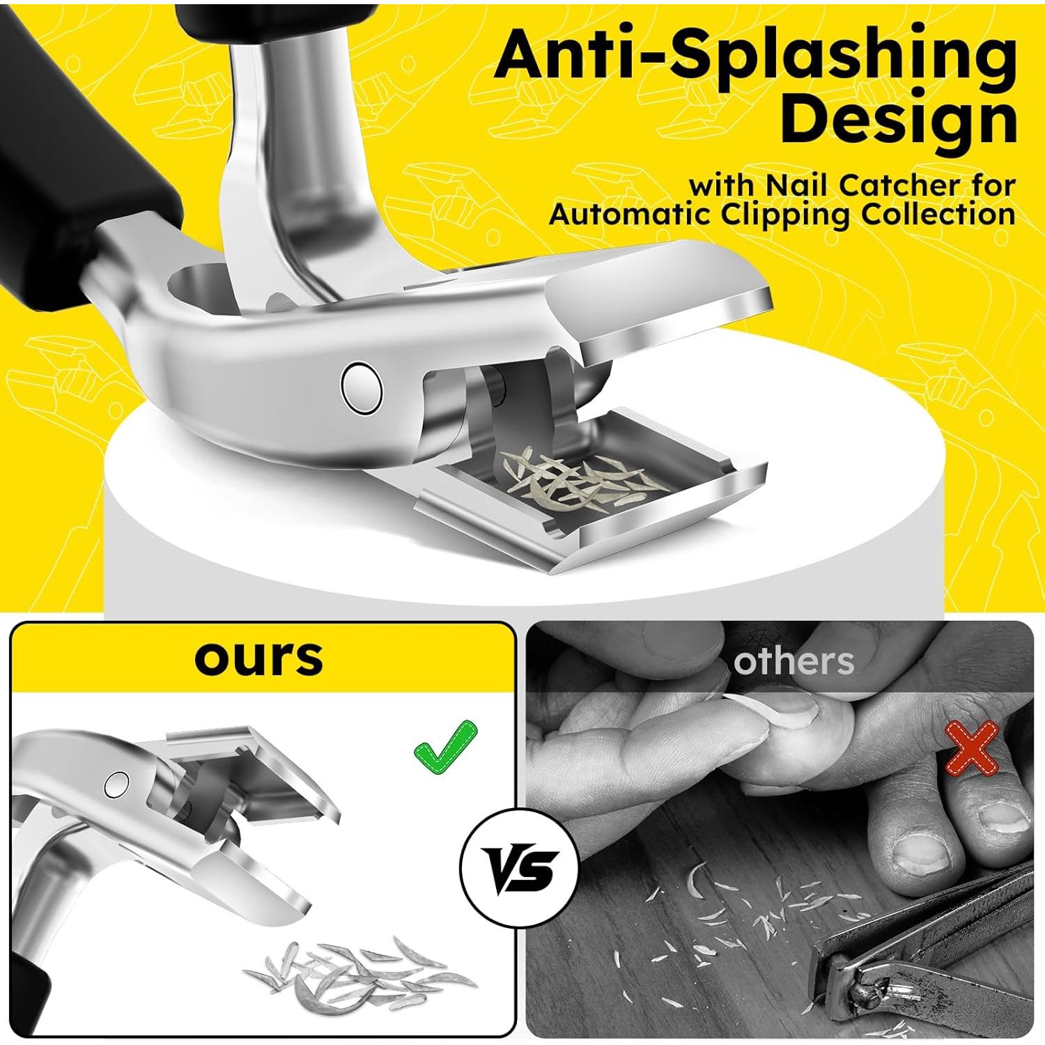 Cortauñas Angulado Jovareneo para Uñas Gruesas - Mango Ergonómico