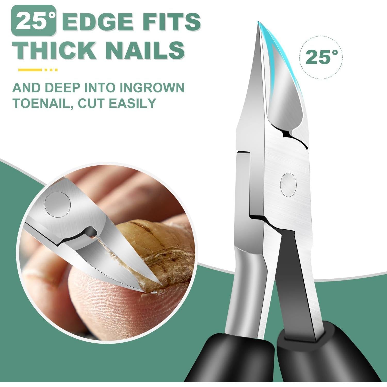 Cortauñas para Ancianos CLPPNA Set Profesional con Lima