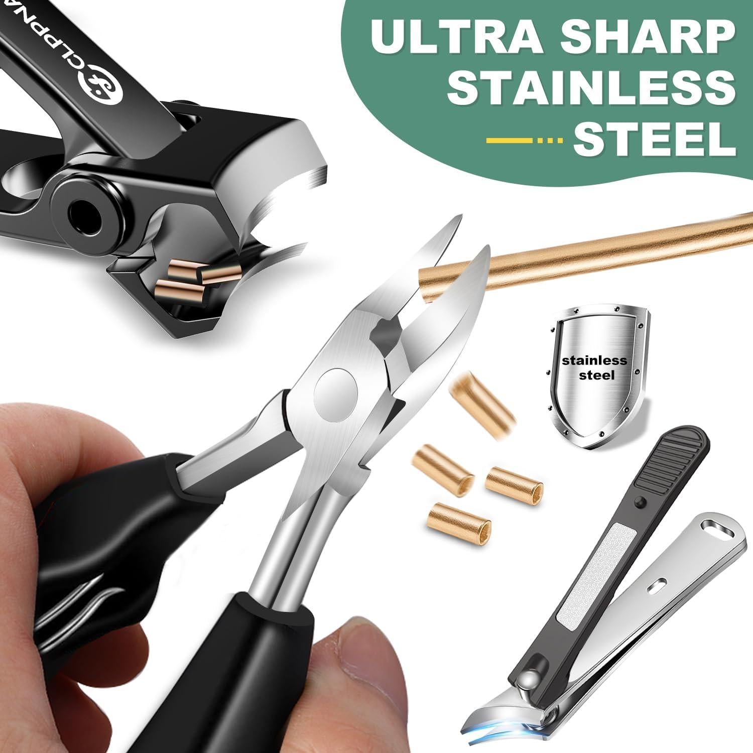 Cortauñas para Ancianos CLPPNA Set Profesional con Lima