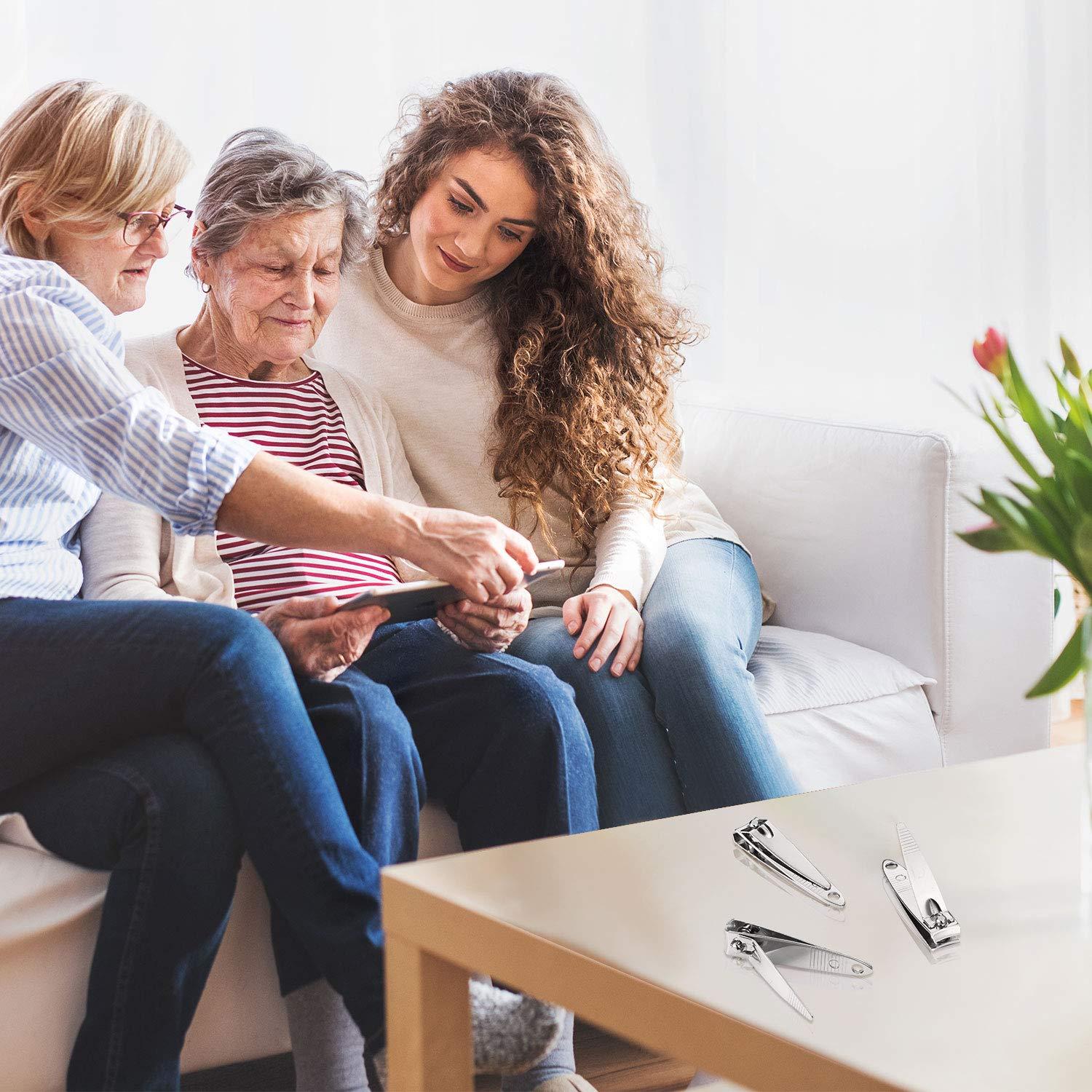 Juego de 20 cortauñas de acero inoxidable Mudder 14cm