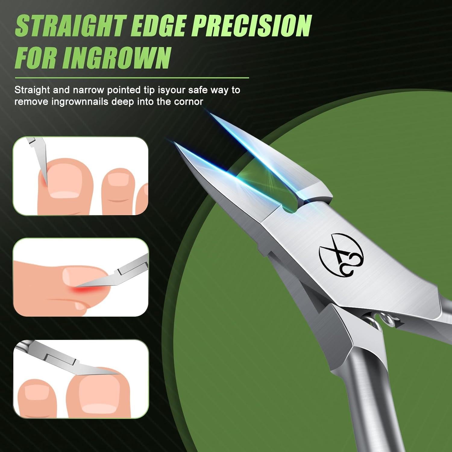 Cortador de Uñas Encarnadas HANDWENG Acero Inoxidable 12.5cm