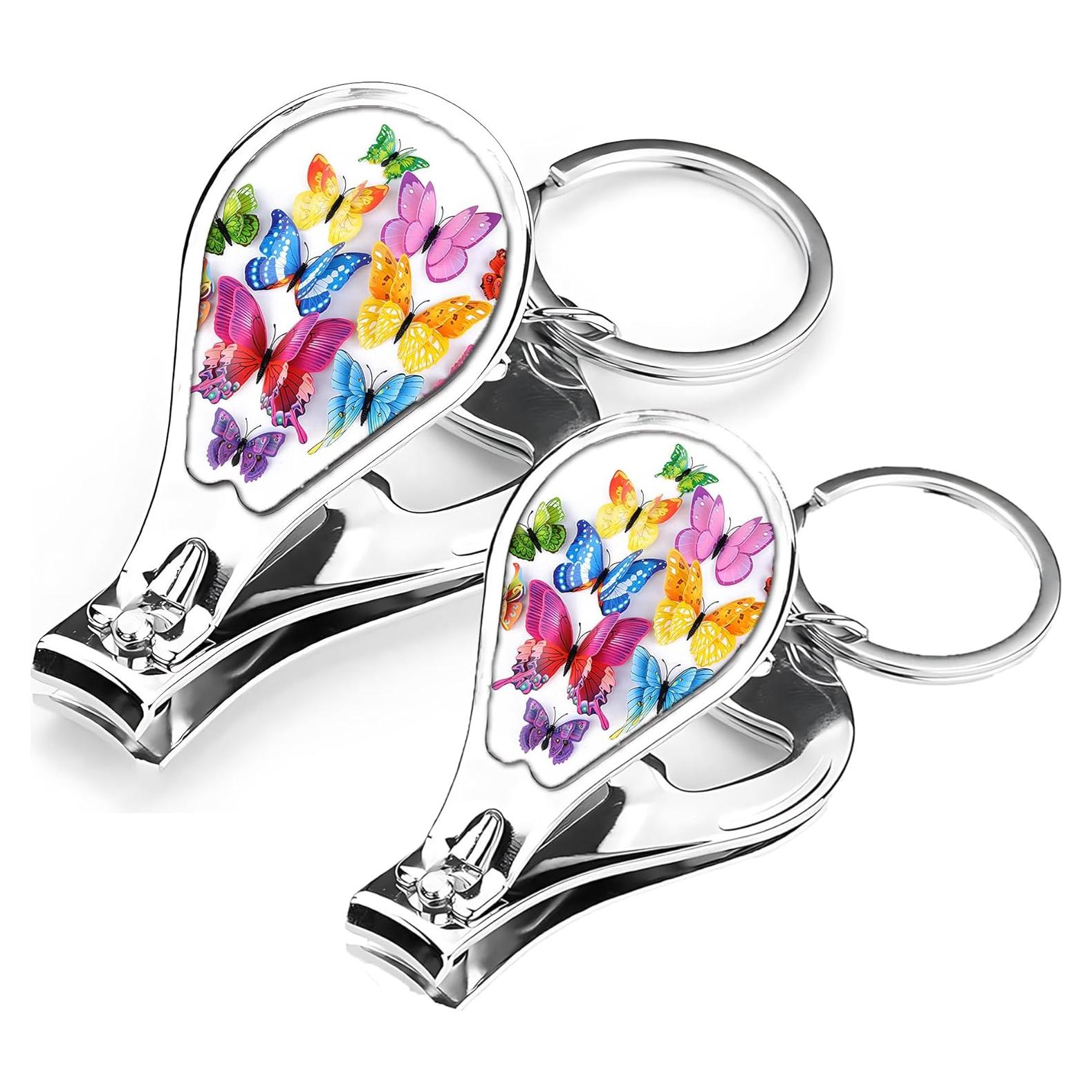 Cortauñas multifuncional de acero inoxidable Muemigai - 2 unidades