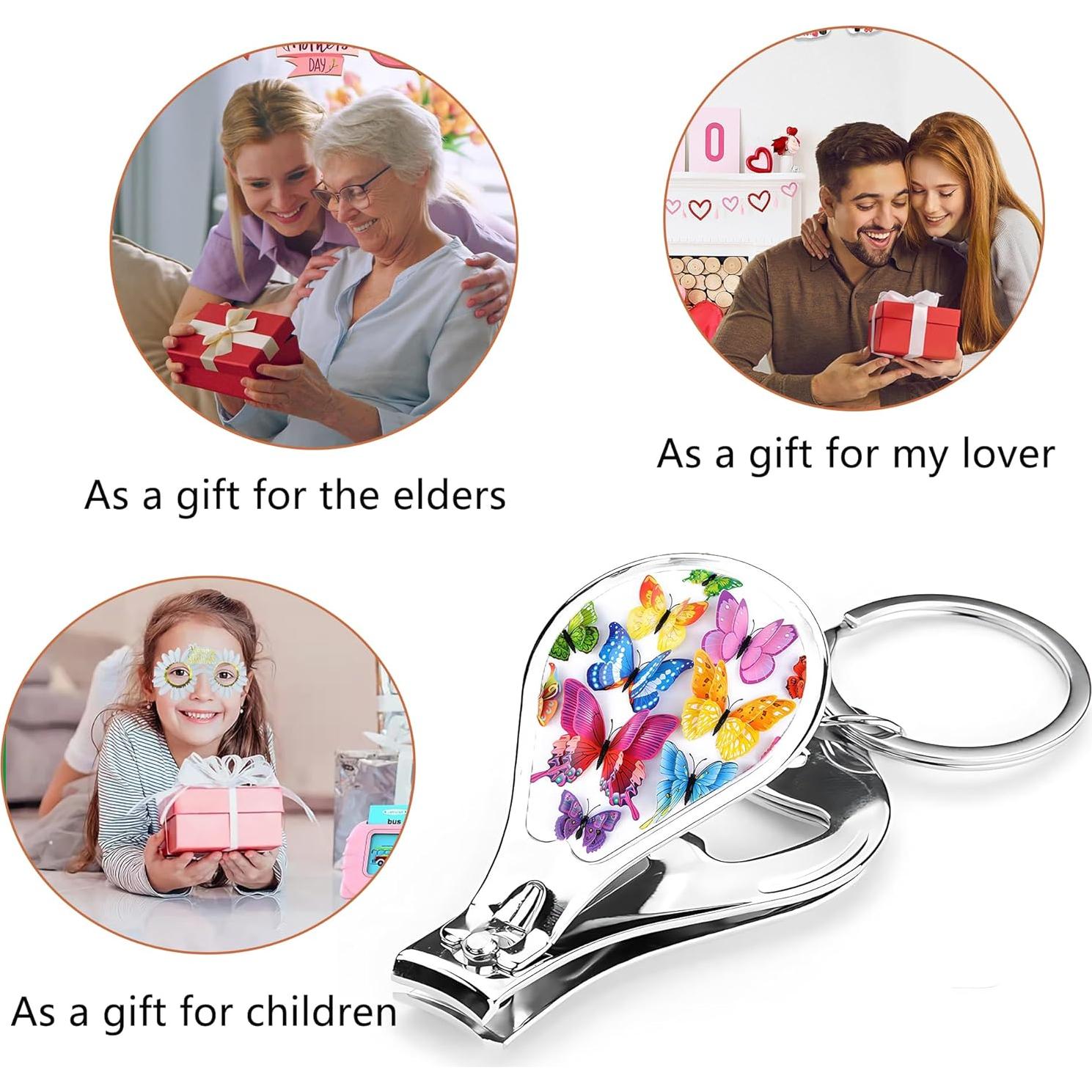 Cortauñas multifuncional de acero inoxidable Muemigai - 2 unidades