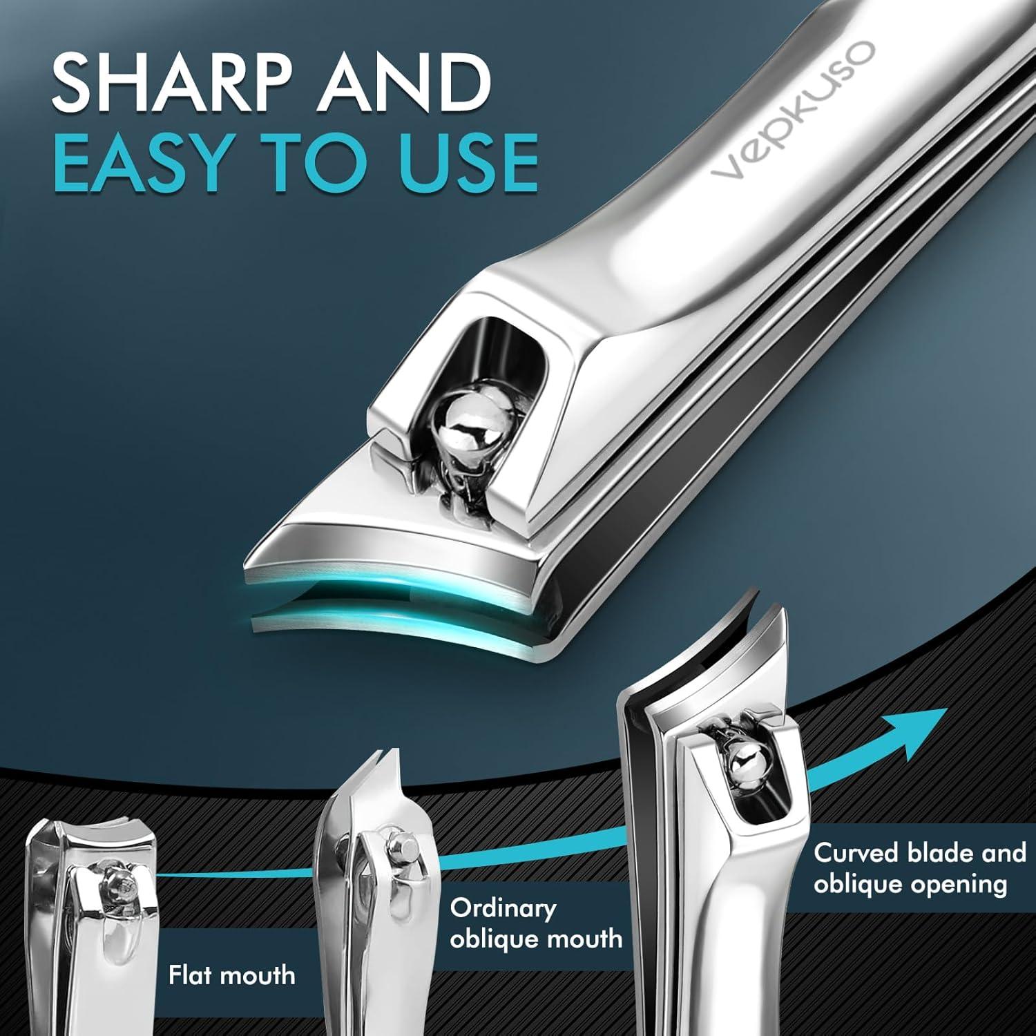 Cortauñas Vepkuso Set 5 en 1 para Uñas Gruesas y Encarnadas