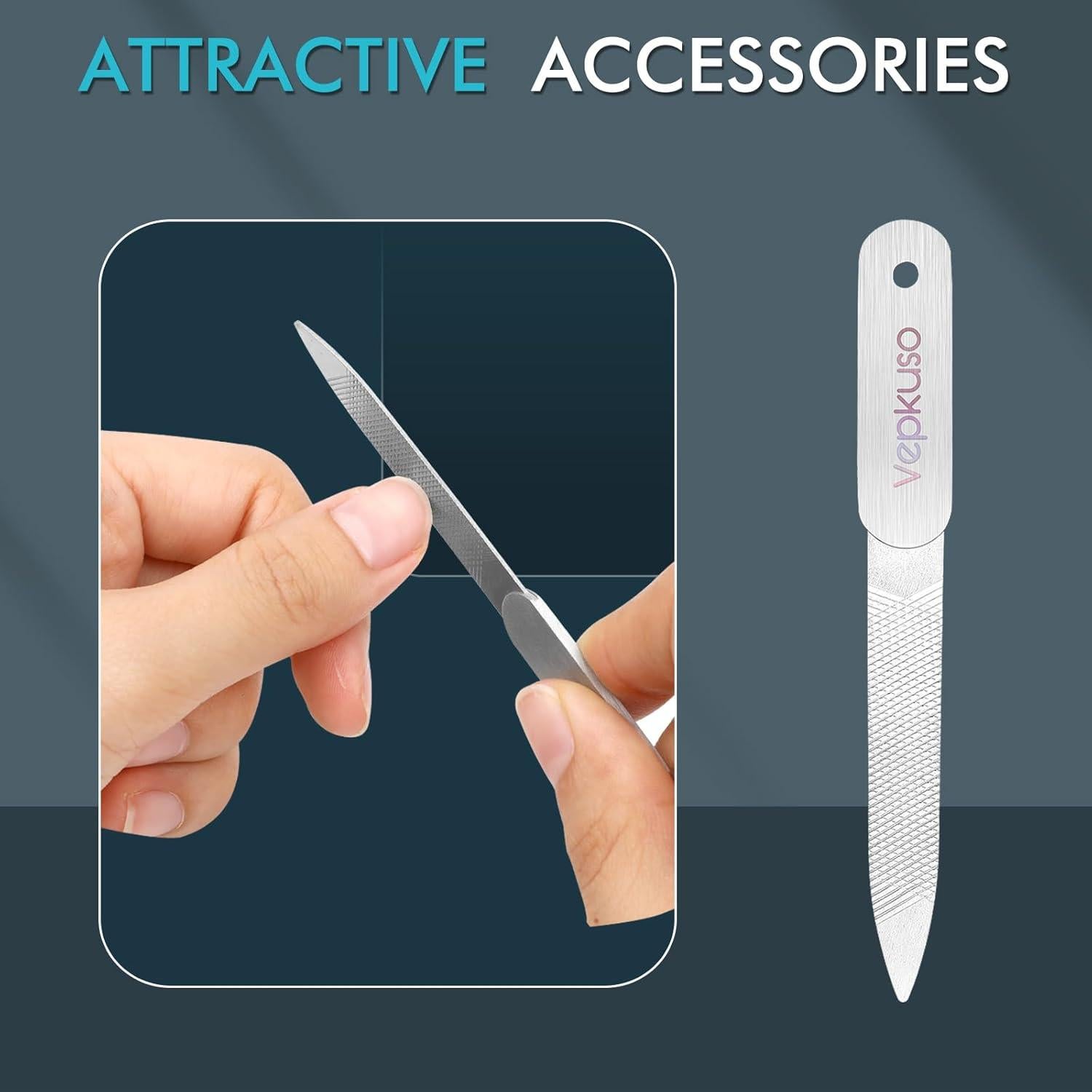 Cortauñas Vepkuso Set 5 en 1 para Uñas Gruesas y Encarnadas