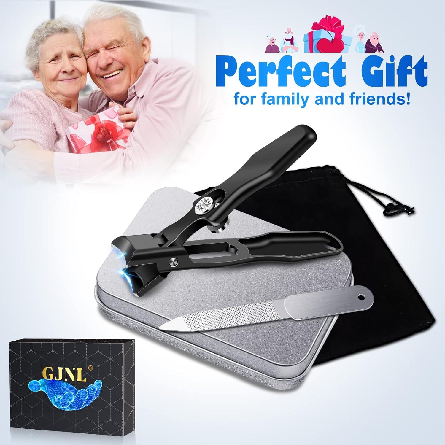 Cortauñas GJNL para Hombres con Recogedor, Ultra Afilado