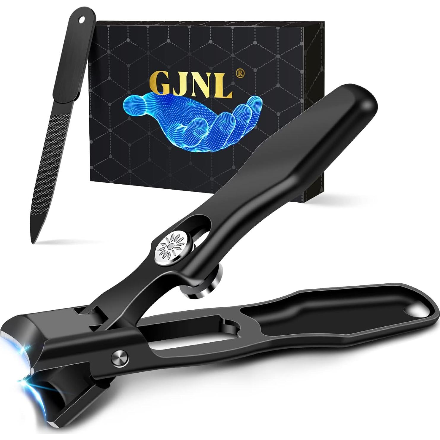 Cortauñas GJNL para Hombres con Recogedor, Ultra Afilado