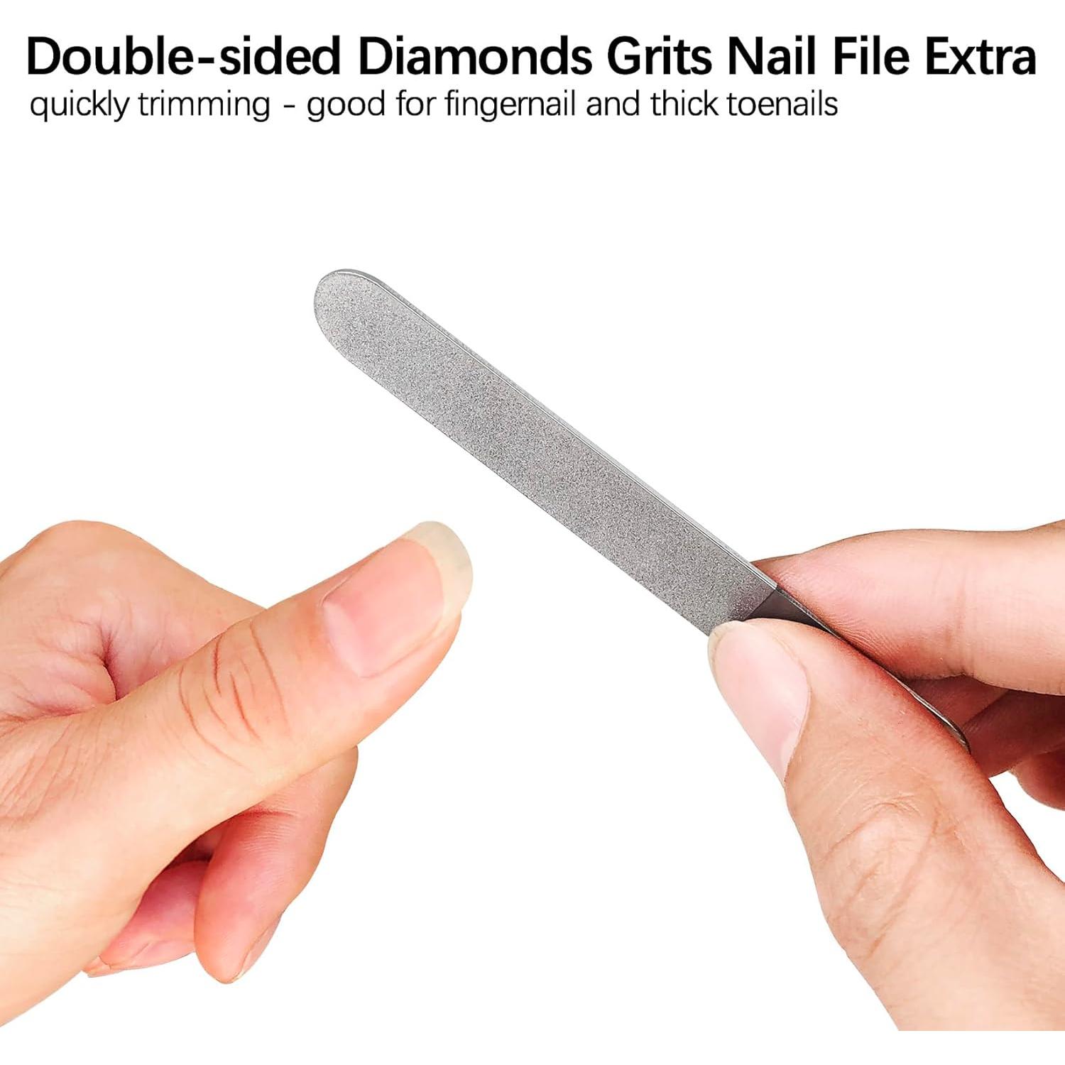 Cortauñas VOGARB 360° Mango Largo Acero Inoxidable Negro