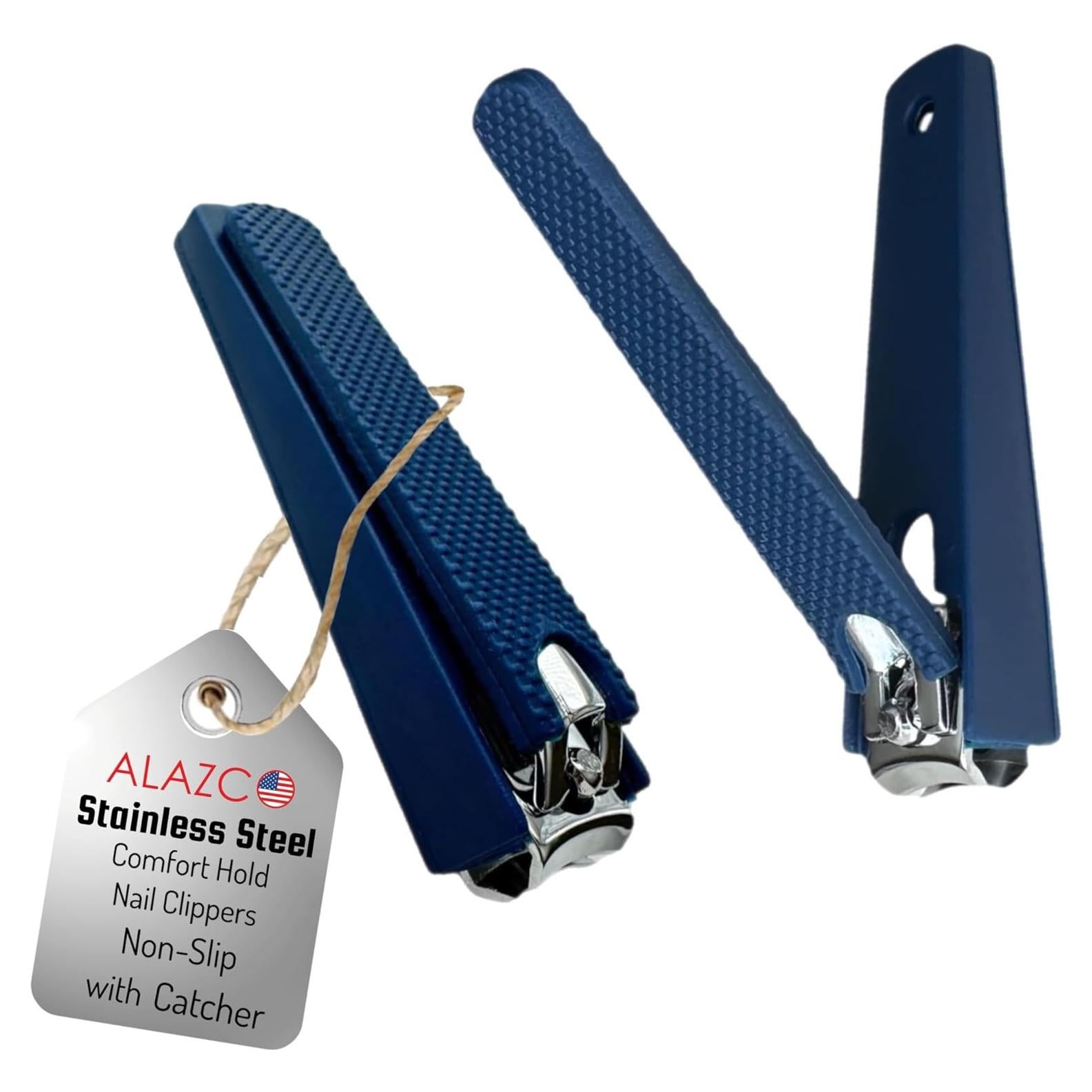 Cortauñas Antideslizante ALAZCO Grande con Recogedor