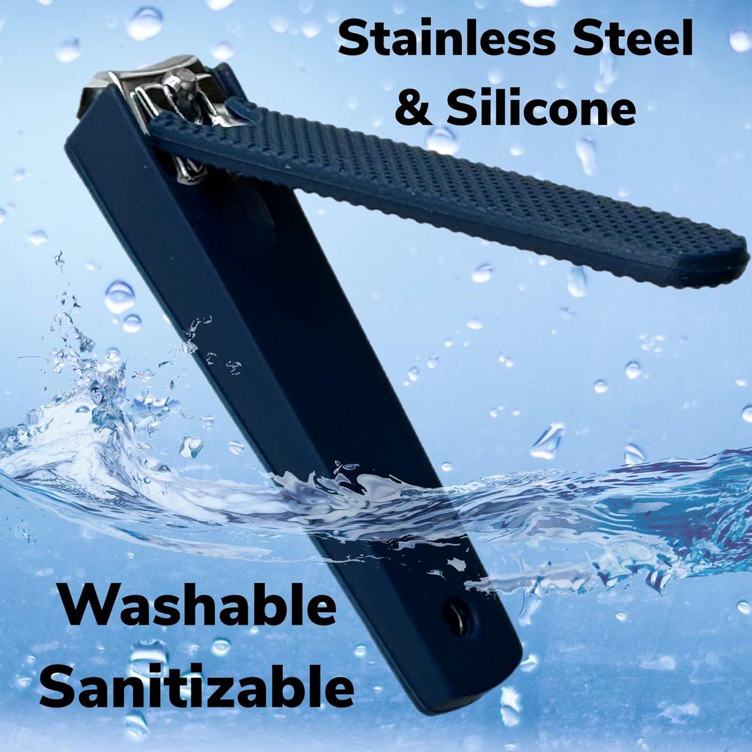 Cortauñas Antideslizante ALAZCO Grande con Recogedor