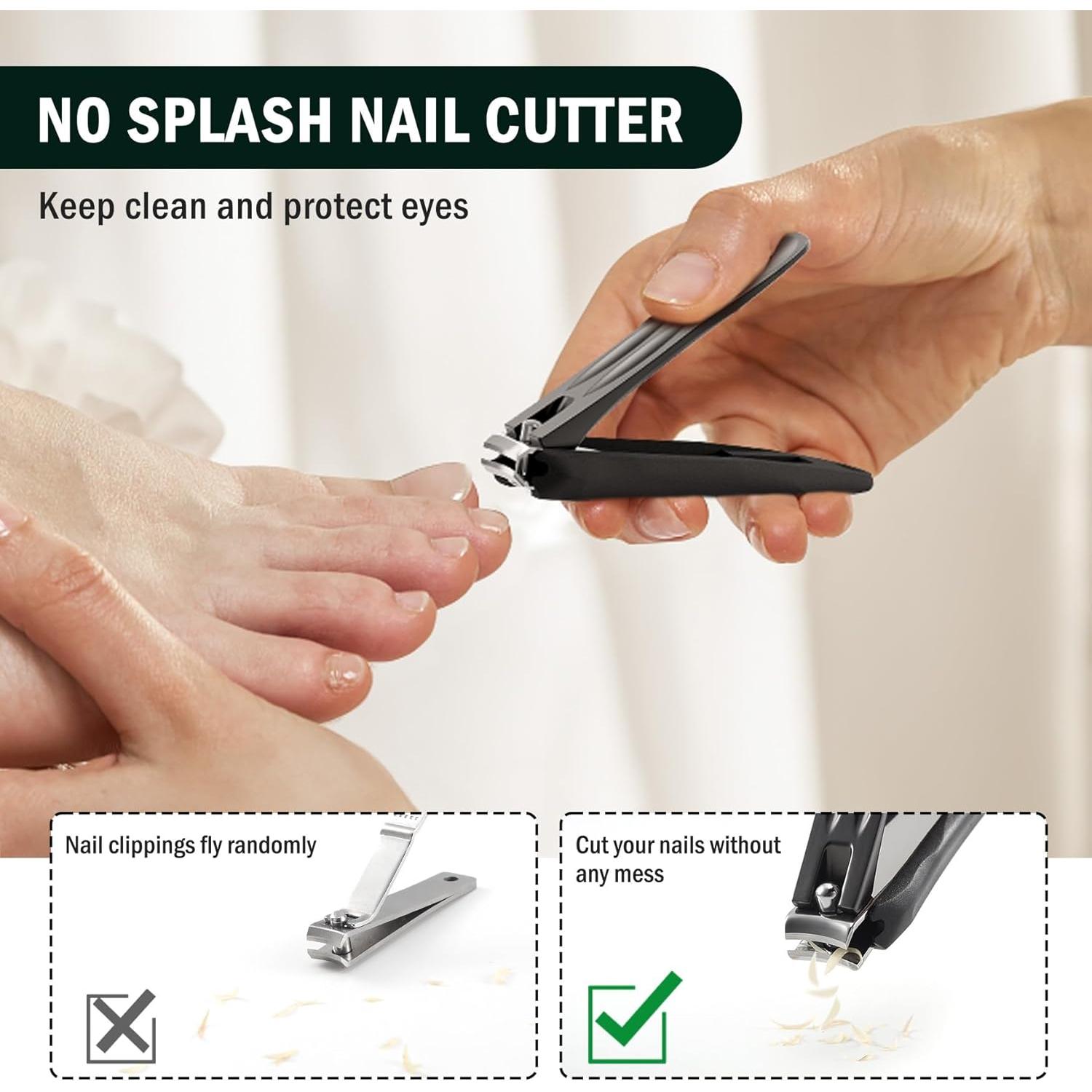 Cortauñas Grande FVION con Recogedor - Set 2 Piezas