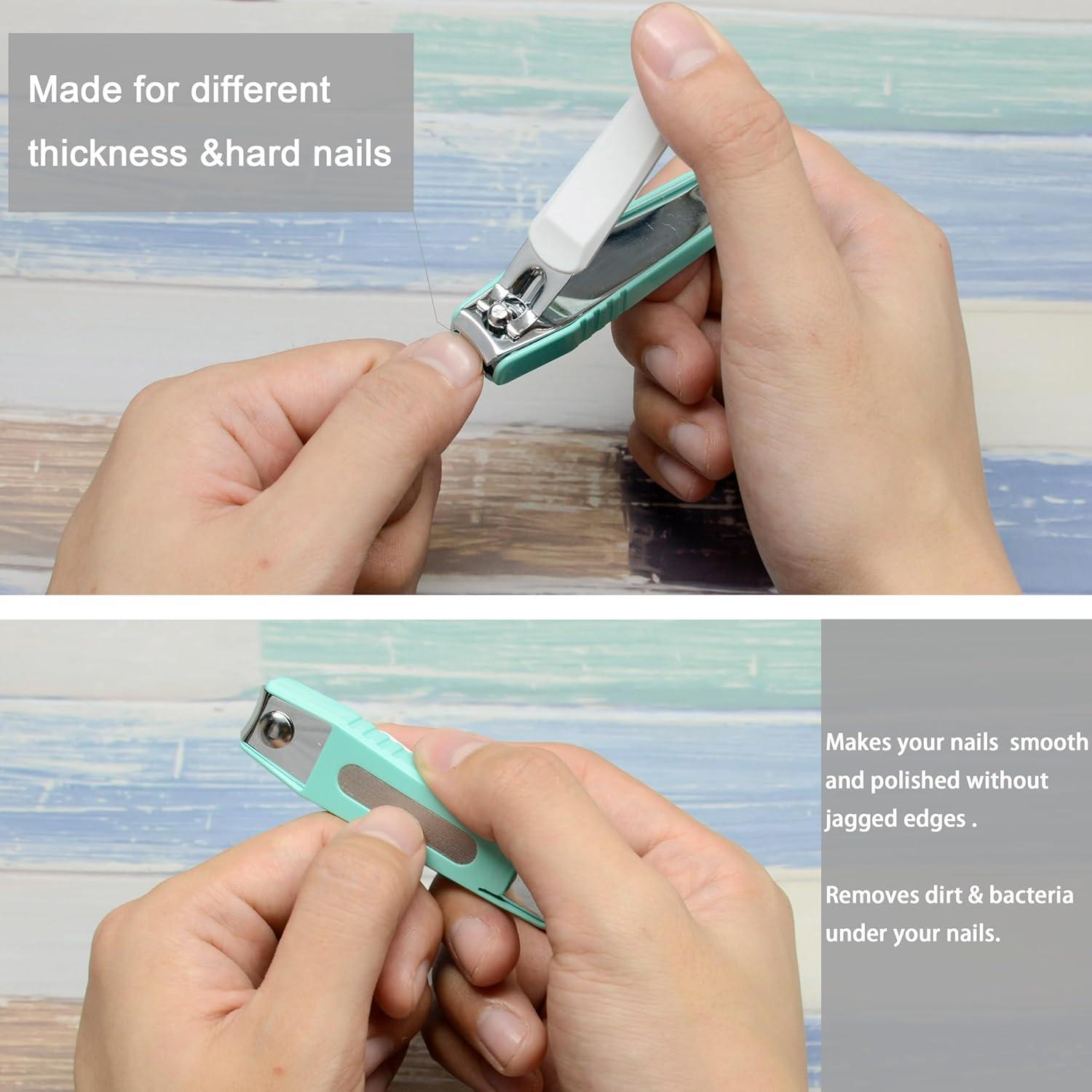 Set de Cortadores de Uñas Pafason Acero Inoxidable 2 Piezas