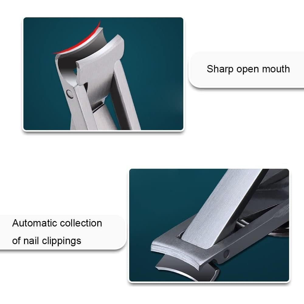 Juego de Cortadores de Uñas YIKEXIAOSHULIN Plegable Acero Inoxidable