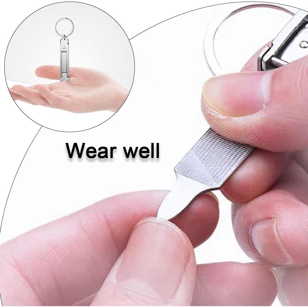 Juego de Cortadores de Uñas YIKEXIAOSHULIN Plegable Acero Inoxidable