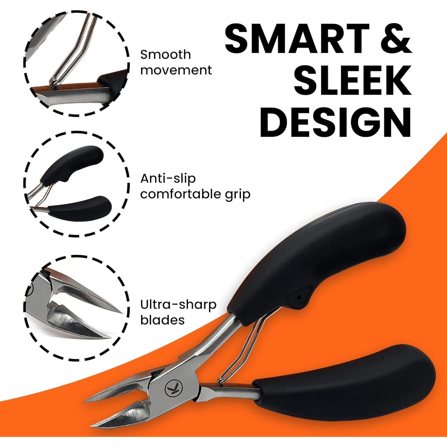 Cortauñas Kohm WHS-800 con Cuchilla Ancha y Agarre Antideslizante