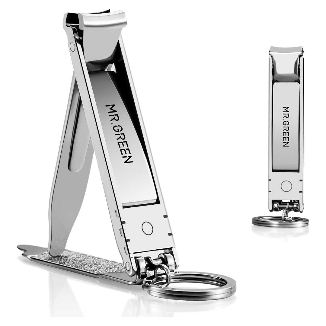 Cortauñas Plegable MR.GREEN de Acero Inoxidable con Lima