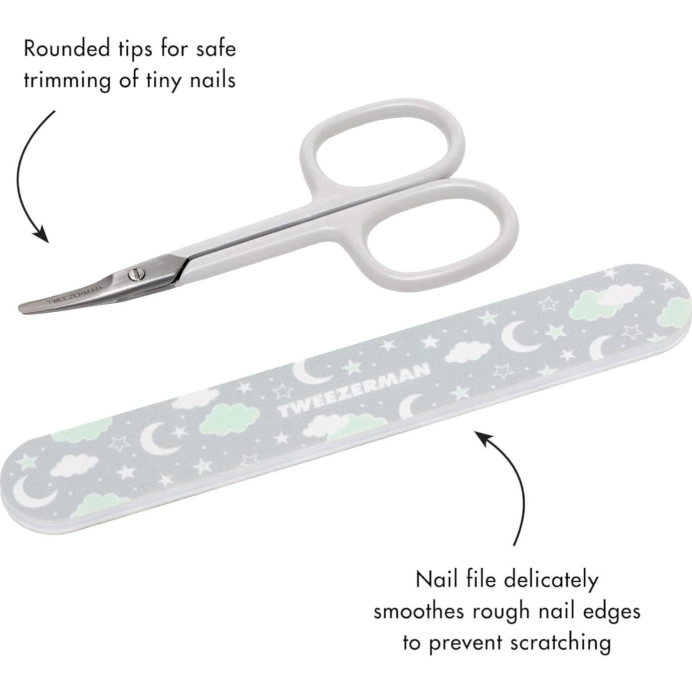 Tijeras para Uñas de Bebé Tweezerman con Lima de Oso