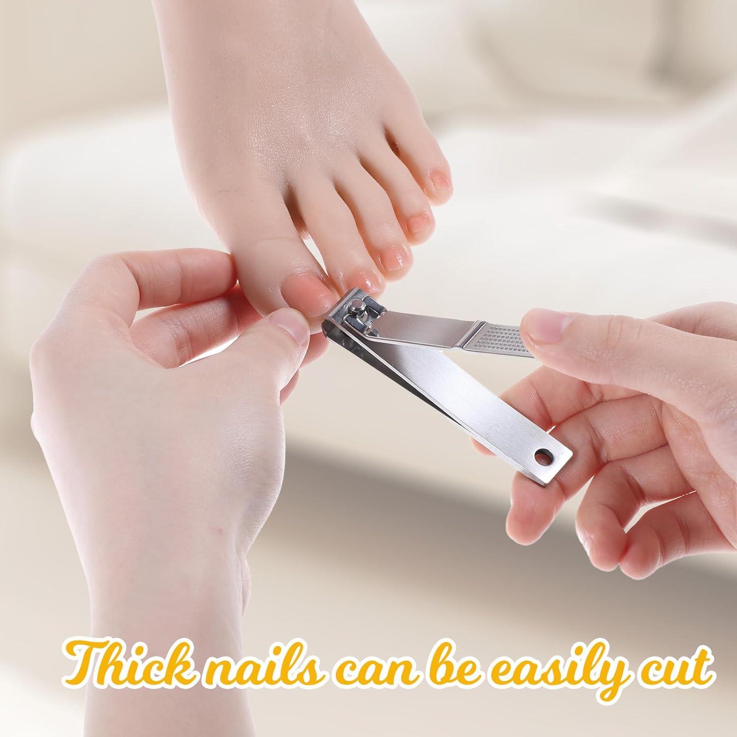 Cortauñas Rectos Acero Inoxidable 6 Piezas FdcZeyxior