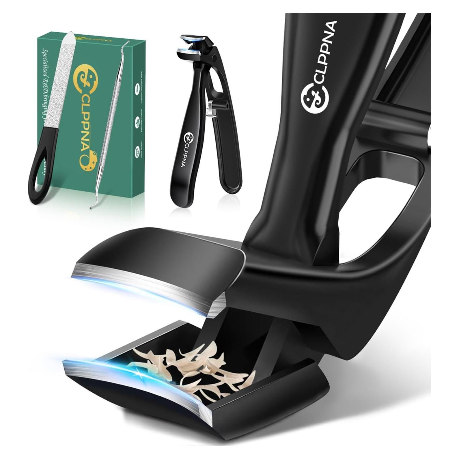 Cortauñas Ergonómico CLPPNA para Pies Gruesos con Recogedor