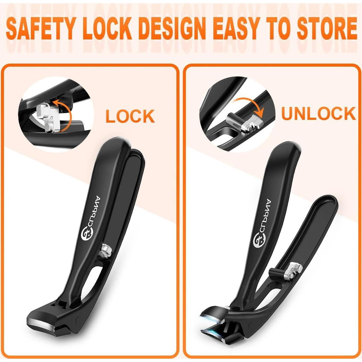 Cortauñas Ergonómico CLPPNA para Pies Gruesos con Recogedor