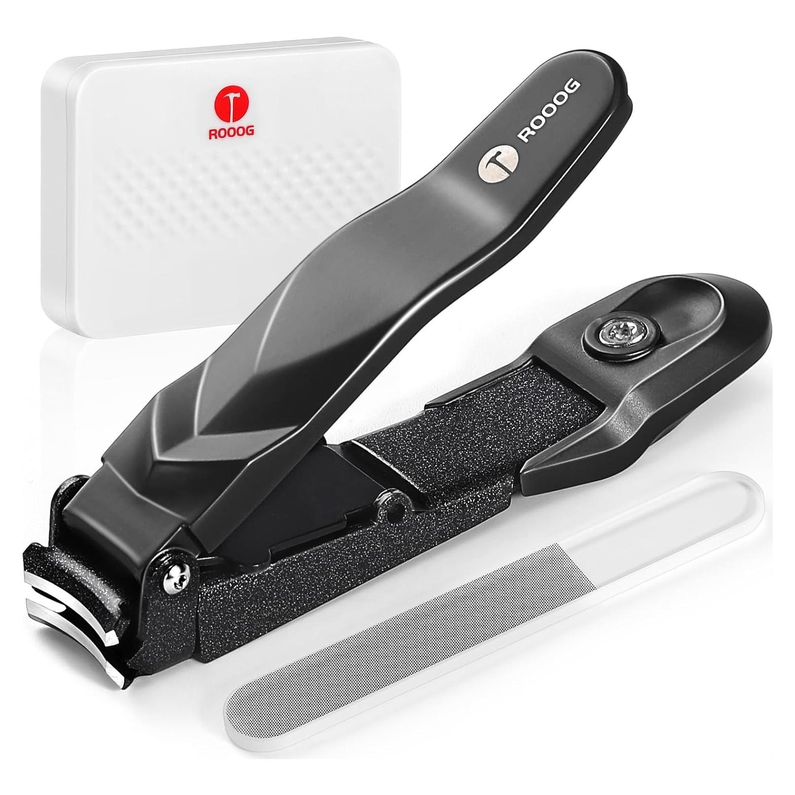 Cortauñas ROOOG Profesional con Recogedor - Alta Resistencia