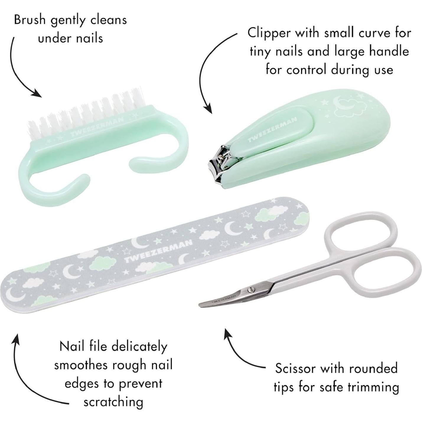 Kit de Manicura para Bebés Tweezerman - 4 Herramientas Seguras