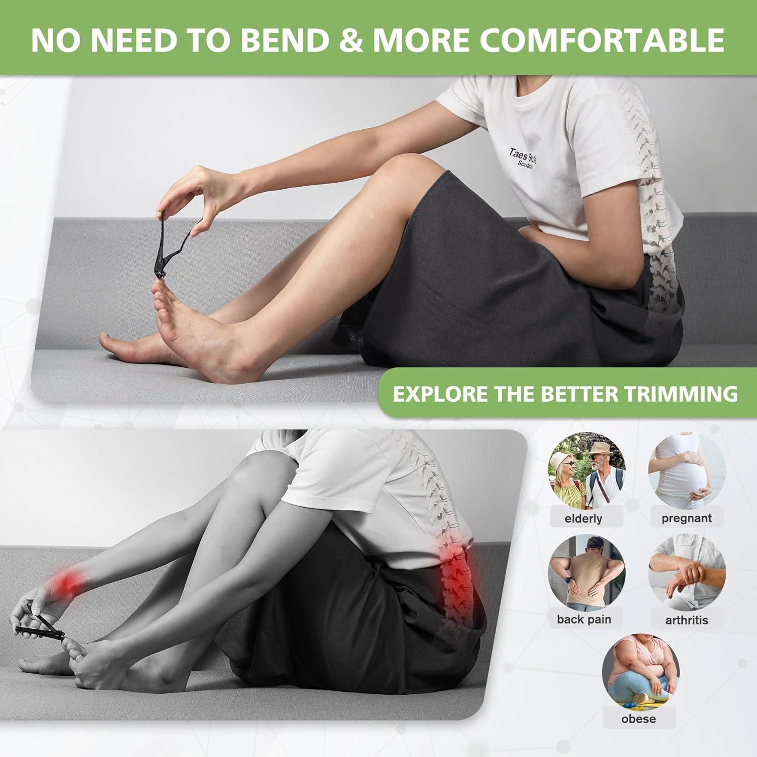 Cortauñas Ergonómico BALUCA con Recogedor - Negro