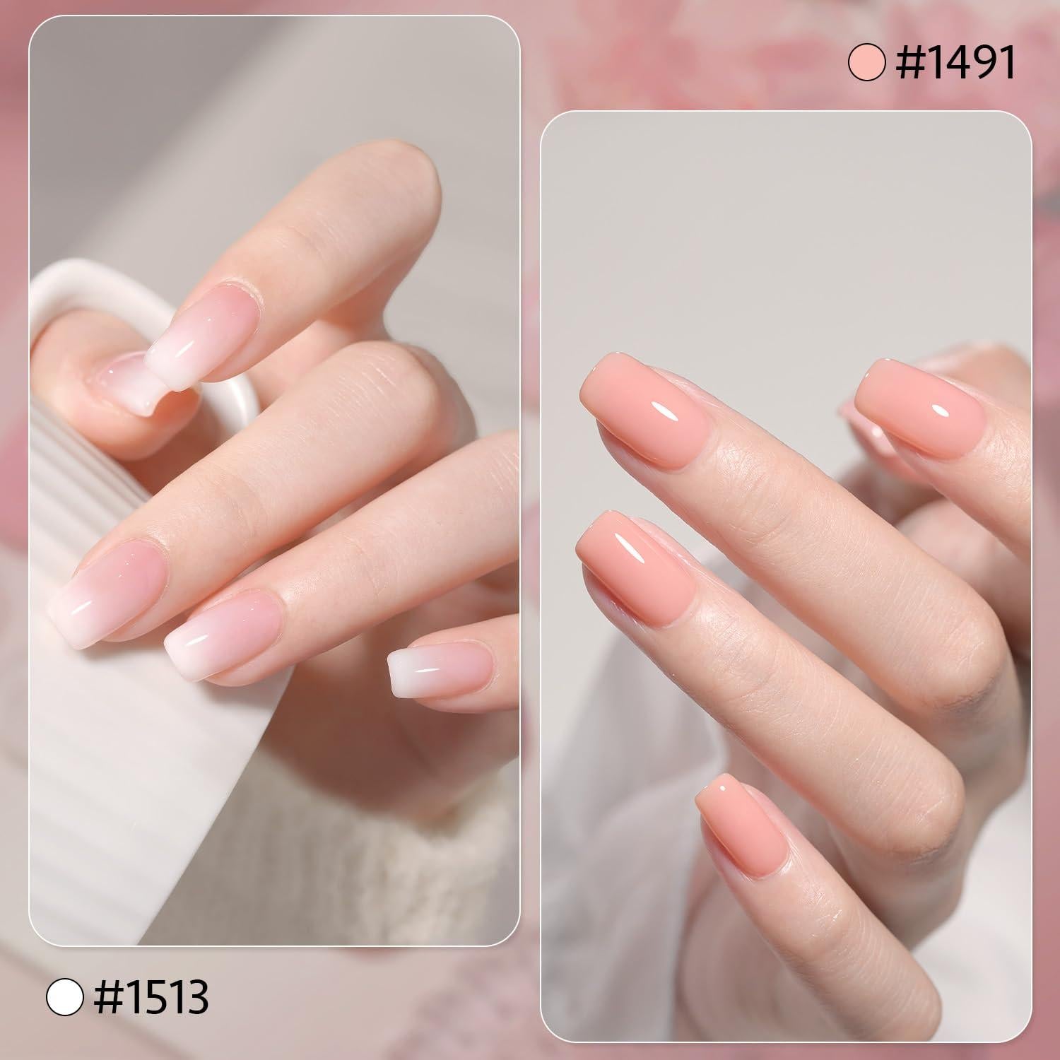 Conjunto de Esmalte de Uñas de Gel GAOY 8 Colores Translúcidos