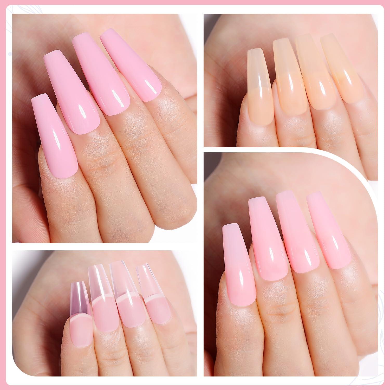 Esmalte de Uñas Gel AIMEILI Set 4pcs 10ml Sin HEMA Rosa Claro
