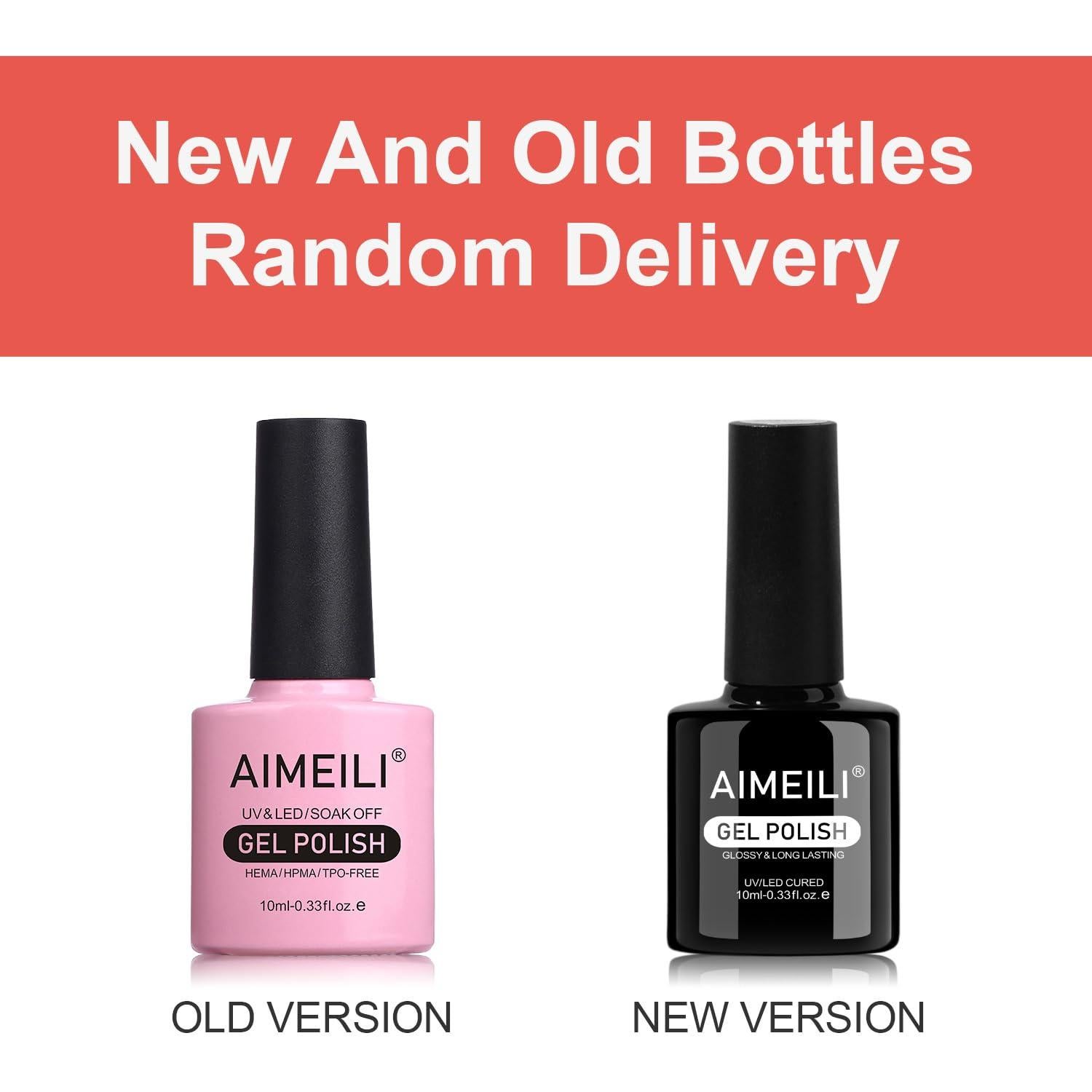 Esmalte de Uñas Gel AIMEILI Set 4pcs 10ml Sin HEMA Rosa Claro