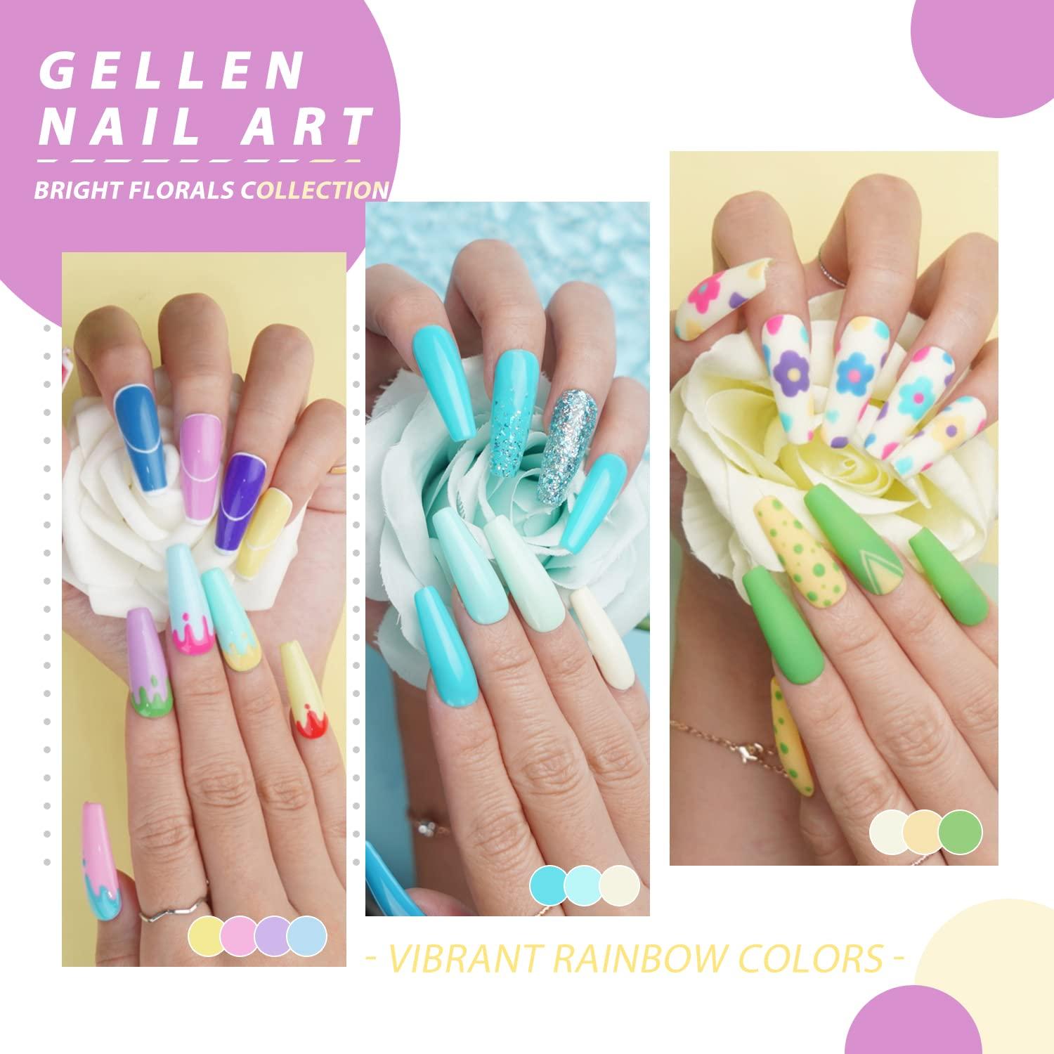 Kit de Esmalte de Uñas en Gel Gellen 16 Colores 6ml