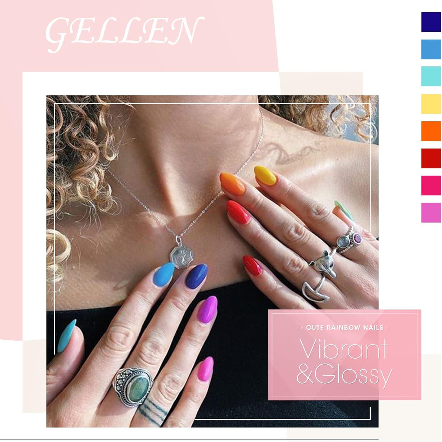 Kit de Esmalte de Uñas en Gel Gellen 16 Colores 6ml