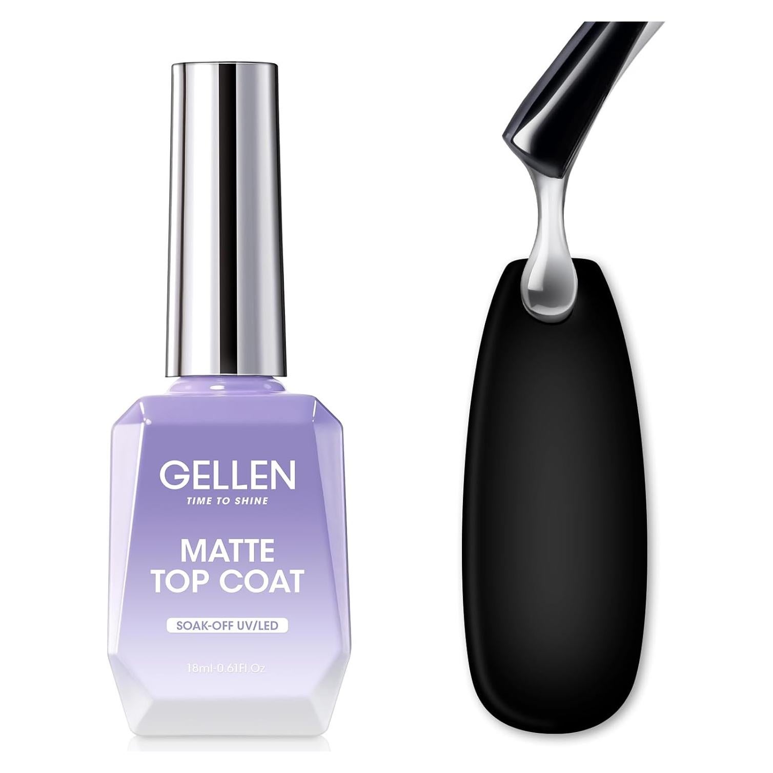 Top Coat Mate Gellen 18ml Esmalte de Uñas Gel Duradero