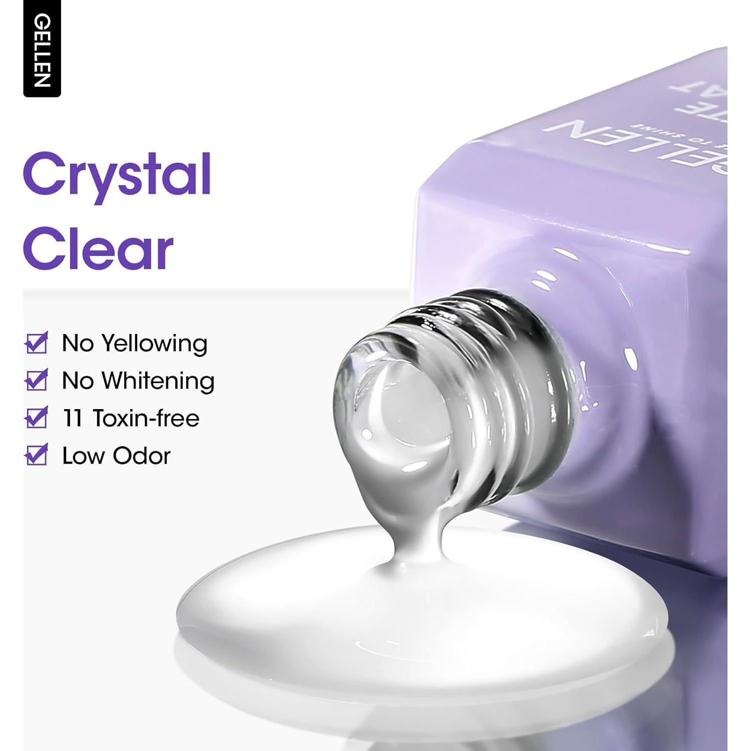 Top Coat Mate Gellen 18ml Esmalte de Uñas Gel Duradero