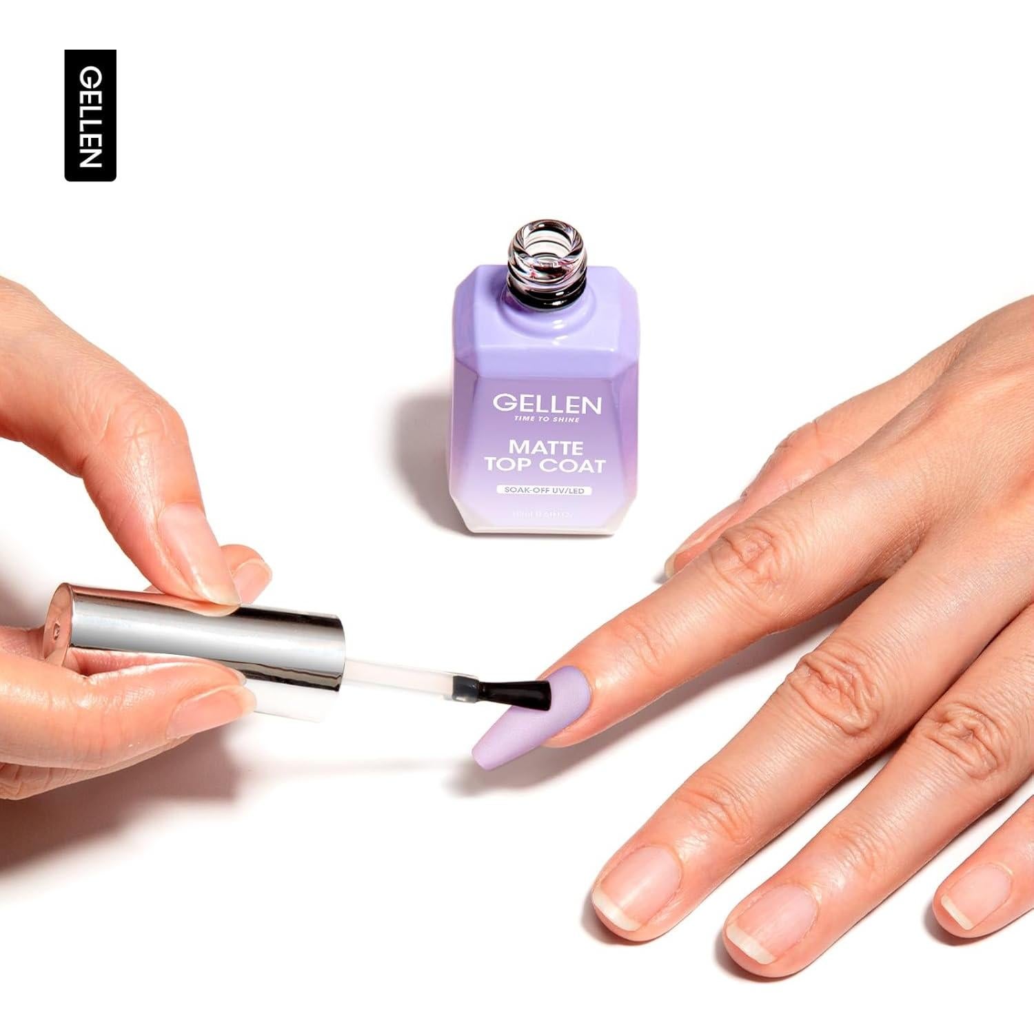 Top Coat Mate Gellen 18ml Esmalte de Uñas Gel Duradero