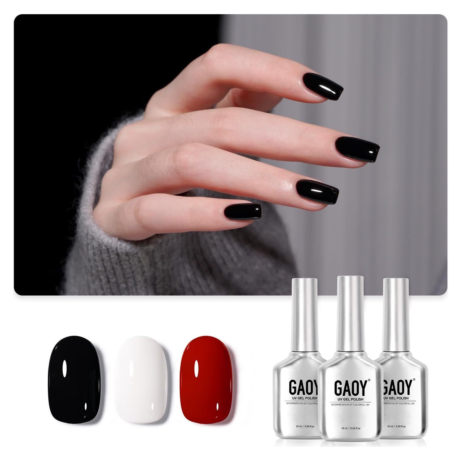 Kit de Esmalte de Uñas GAOY Vals Elegante 3 Colores 16ml