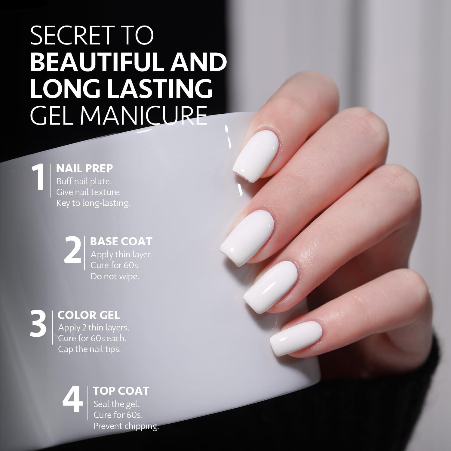 Kit de Esmalte de Uñas GAOY Vals Elegante 3 Colores 16ml