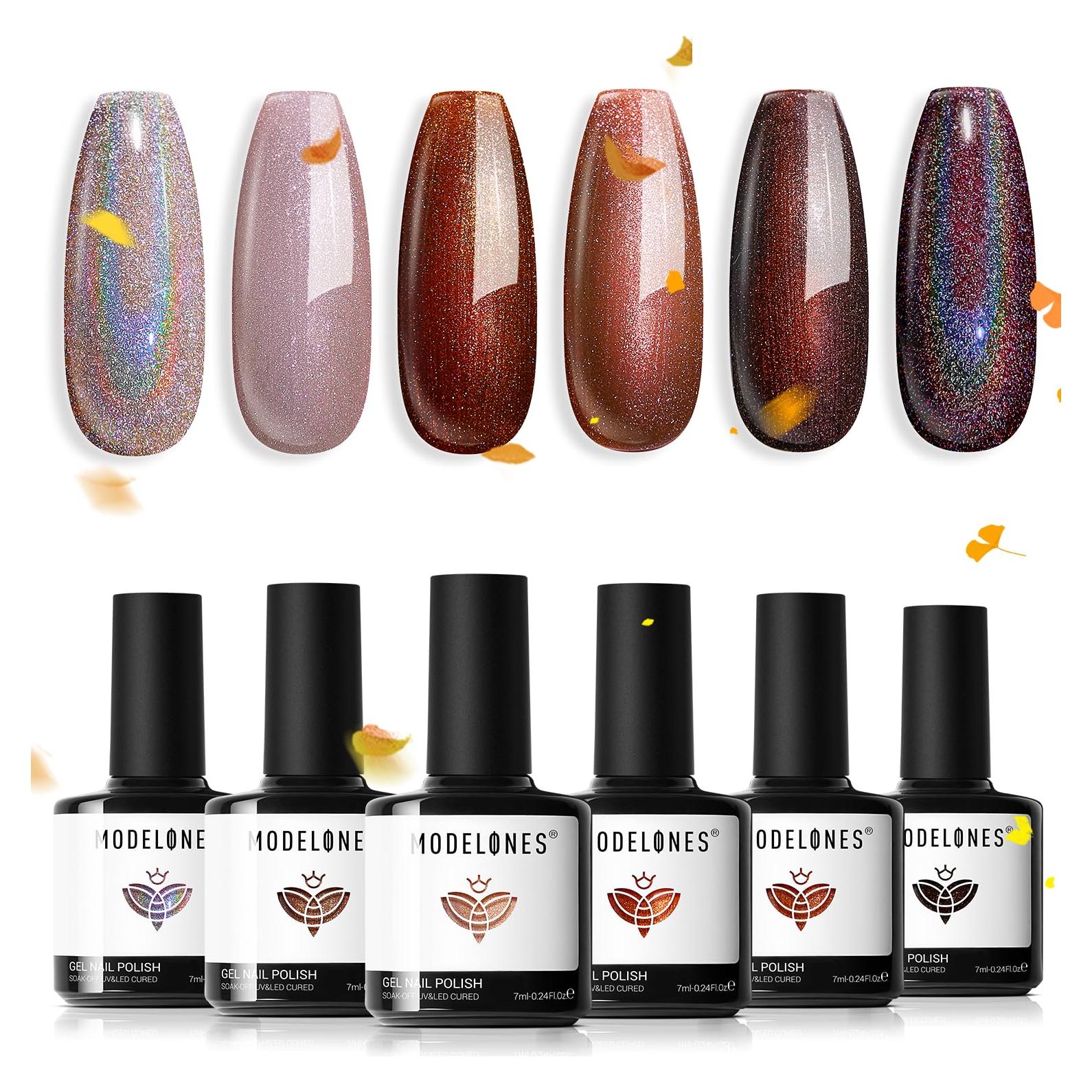 Set de Esmalte de Uñas Gel Modelones 6 Colores Chameleon