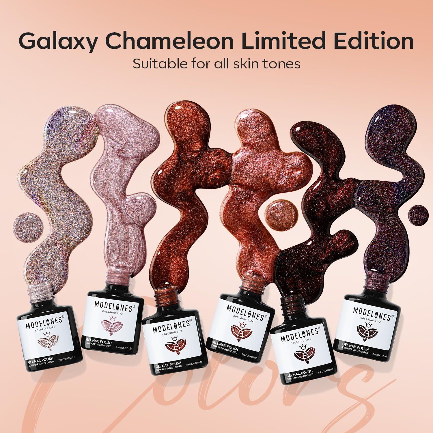 Set de Esmalte de Uñas Gel Modelones 6 Colores Chameleon