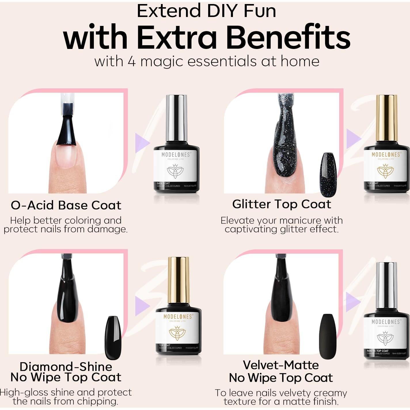 Set de Esmalte de Uñas en Gel Modelones 32 PCS 28 Colores