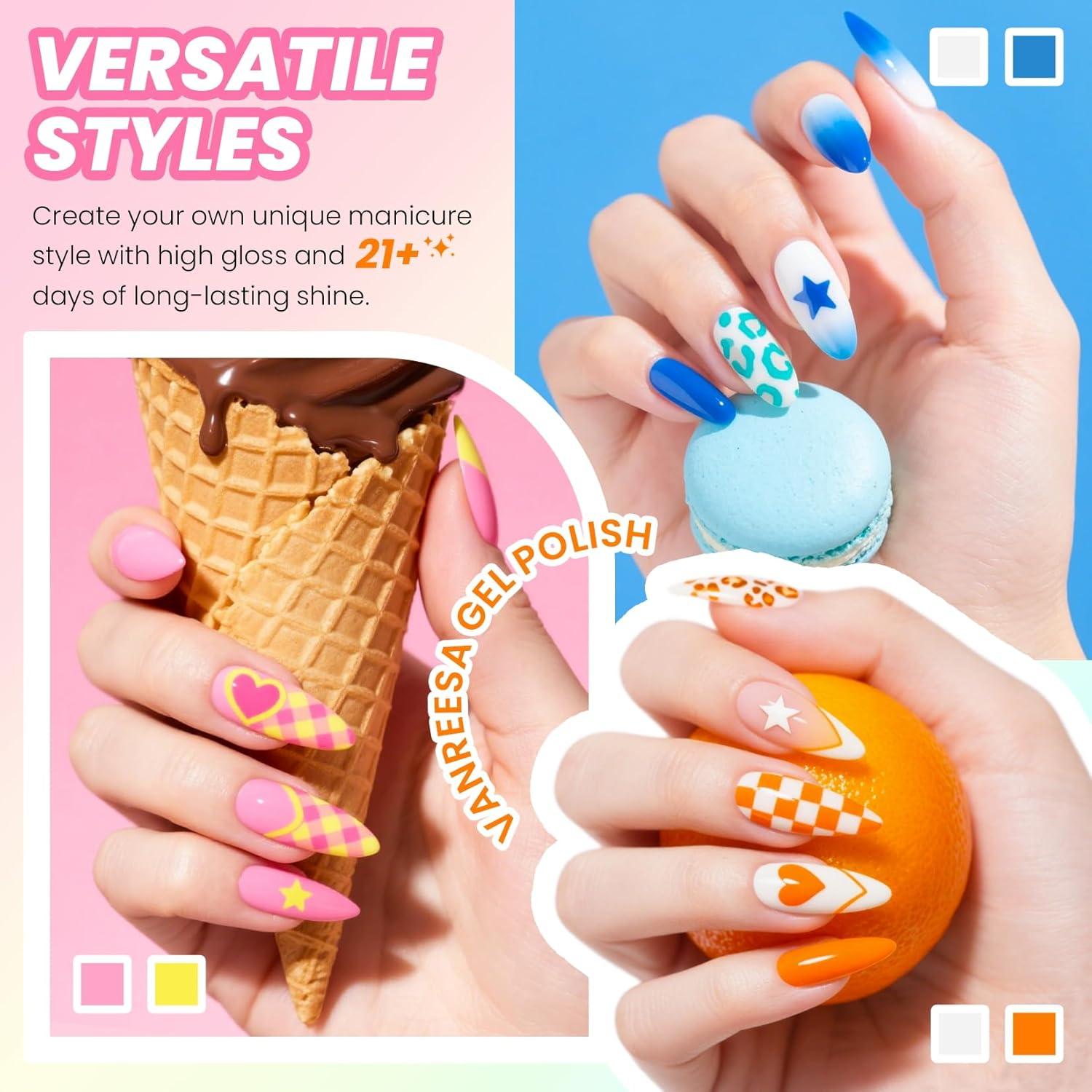 Set de Esmalte de Uñas en Gel VANREESA 24 Piezas 21 Colores