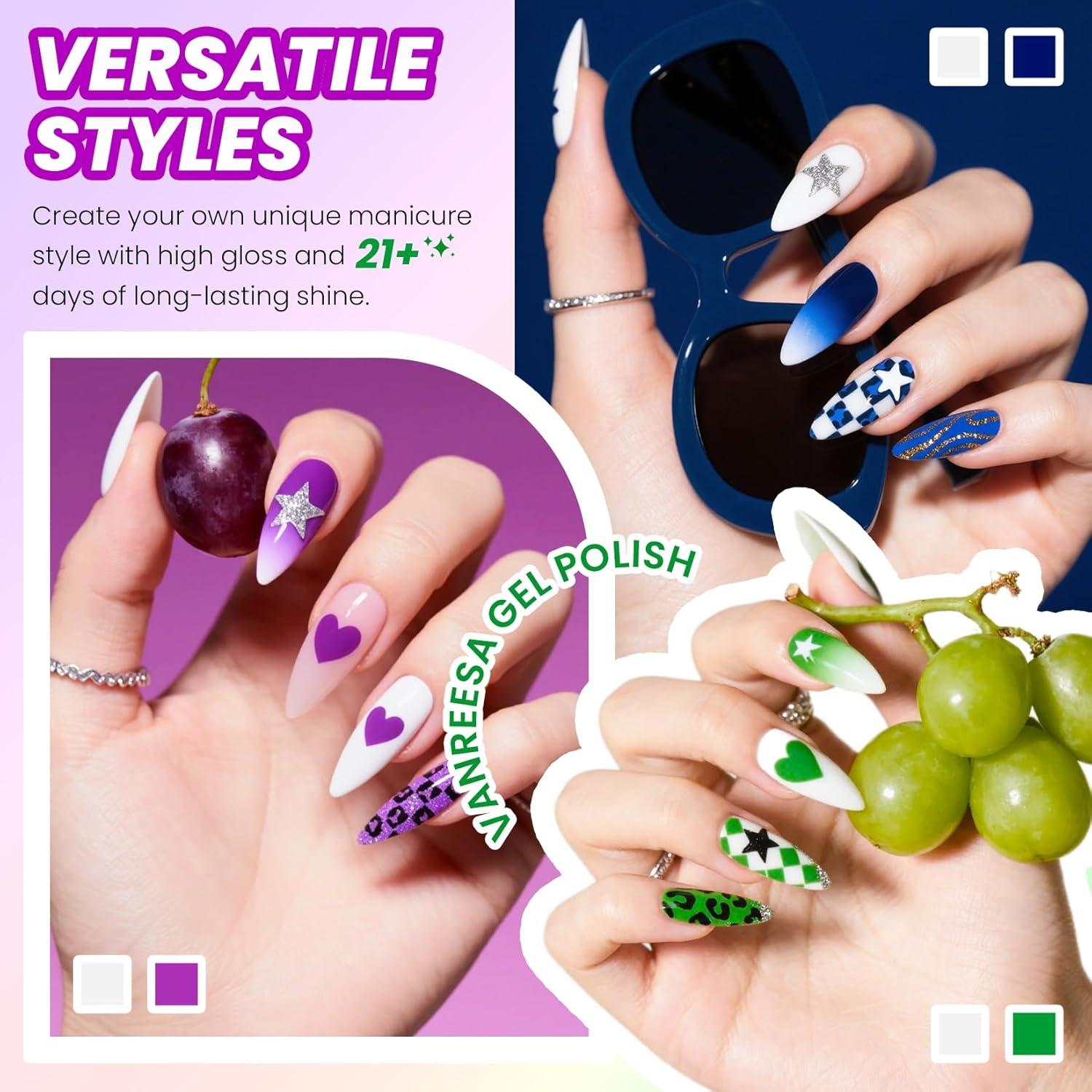 Set de Esmalte de Uñas en Gel VANREESA 24 Piezas 21 Colores