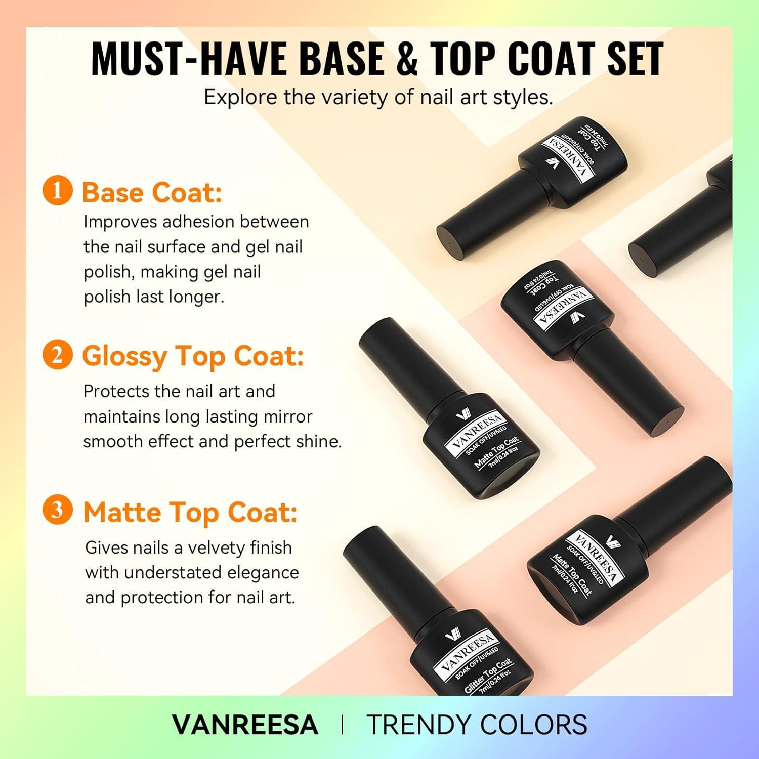 Set de Esmalte de Uñas en Gel VANREESA 24 Piezas 21 Colores