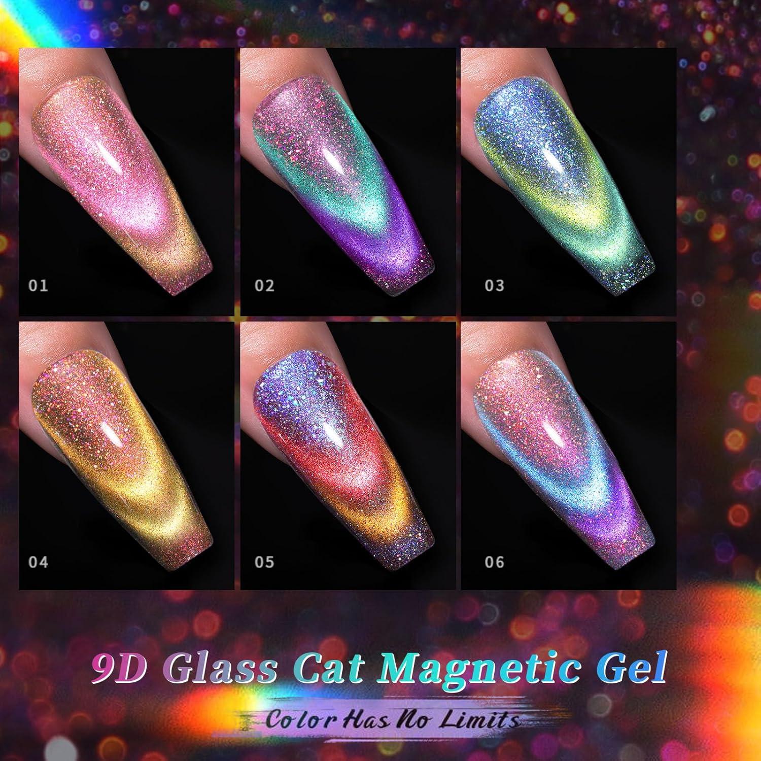 Set de Gel de Uñas Magnético 9D Camaleón Born Pretty 6PCS