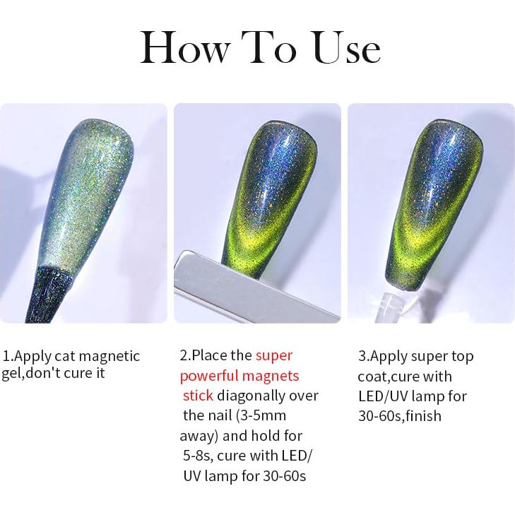 Set de Gel de Uñas Magnético 9D Camaleón Born Pretty 6PCS