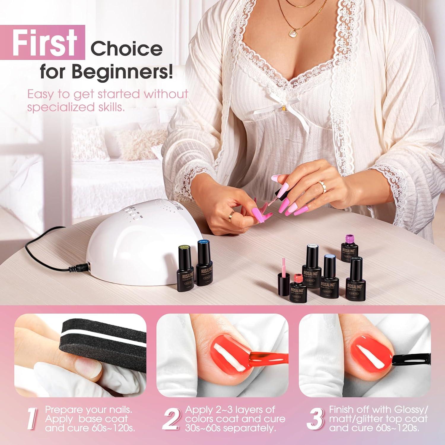 Set de 30 Esmaltes de Uñas en Gel ROSALIND Multicolor 5ml